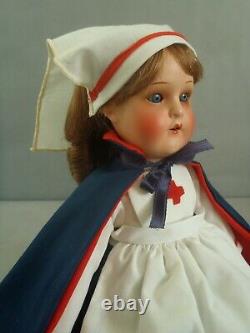 10.5 Antique bisque head Heubach Koppelsdorf 407 Nurse Costume WWI doll