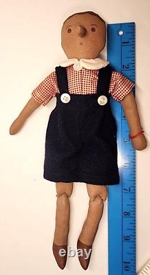10 Pinocchio Jointed Painted Cloth Artist Doll completed Gail Wilson 1990 kit