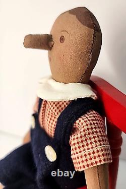 10 Pinocchio Jointed Painted Cloth Artist Doll completed Gail Wilson 1990 kit