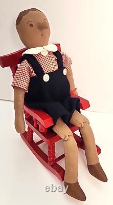10 Pinocchio Jointed Painted Cloth Artist Doll completed Gail Wilson 1990 kit