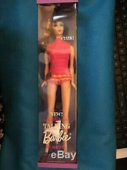 #1115 Talking Barbie Doll (1968) Rare in her Origi Box She is STUNNING! NRFB
