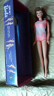#1160 Lt Brown Tnt Barbie With Original Box Great Face