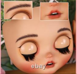 12Factory Blyth Doll Golden Long Hair Hand Painted Makeup +teeth+Sleeping Eyes