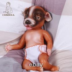 13.7 Platinum Silicone Reborn Puppies Handmake Yellow Dog Puppies Toy for Gifts