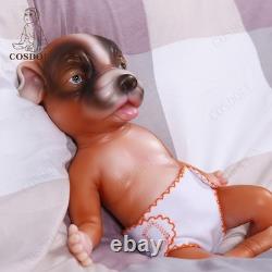 13.7 Platinum Silicone Reborn Puppies Handmake Yellow Dog Puppies Toy for Gifts