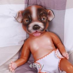 13.7'' Reborn Dog Doll Cuddly Full Silicone Newborn Soft Cute Animals Toy Gift