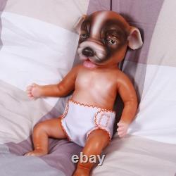 13.7'' Reborn Dog Doll Cuddly Full Silicone Newborn Soft Cute Animals Toy Gift