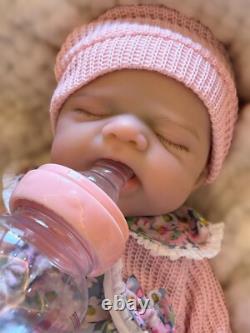 13 Open Mouth Pascale Full Body Silicone Reborn Baby Doll Washable Girl Gift