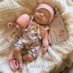 13 Open Mouth Pascale Full Body Silicone Reborn Baby Doll Washable Girl Gift