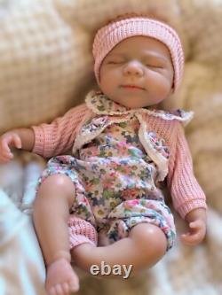 13 Open Mouth Pascale Full Body Silicone Reborn Baby Doll Washable Girl Gift