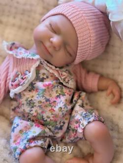 13 Open Mouth Pascale Full Body Silicone Reborn Baby Doll Washable Girl Gift