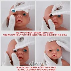 14.56 inch 1.65kg 100% Full Silicone Reborn Realistic Dolls Soft DIY Blank Toys