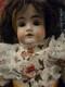 14 Antique 154 Kestner Doll In Burgundy Velvet/fall Floral Top Faux 2-piece