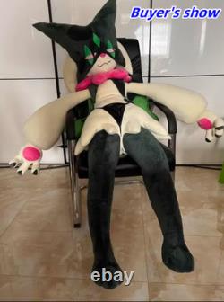 150cm Anime Meowscarada Giant Plush Doll Stuffed Toy Long Pillow Xmas Gift