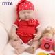 15'' Full Body Silicone Reborn Girl Doll Eyes Closed Infant Doll Xmas Gifts
