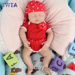 15'' Full Body Silicone Reborn Girl Doll Eyes Closed Infant Doll Xmas Gifts