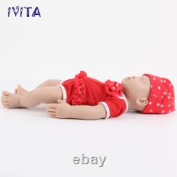 15'' Full Body Silicone Reborn Girl Doll Eyes Closed Infant Doll Xmas Gifts