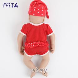 15'' Full Body Silicone Reborn Girl Doll Eyes Closed Infant Doll Xmas Gifts