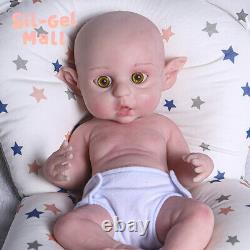 16.5Handmake Silicone Reborn Dolls Adorable Elf Girl Full Body Silicone Newborn