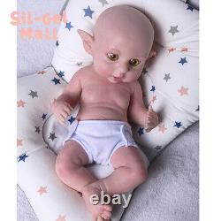 16.5Handmake Silicone Reborn Dolls Adorable Elf Girl Full Body Silicone Newborn