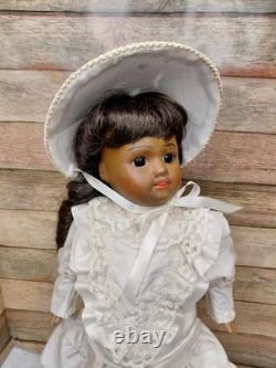 16 Bisque Doll Head, Unis France 301 Size 2, Orig. Compo Body, Great Dress