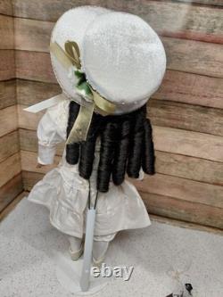 16 Bisque Doll Head, Unis France 301 Size 2, Orig. Compo Body, Great Dress