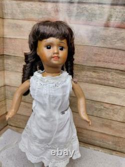 16 Bisque Doll Head, Unis France 301 Size 2, Orig. Compo Body, Great Dress