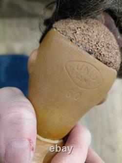 16 Bisque Doll Head, Unis France 301 Size 2, Orig. Compo Body, Great Dress