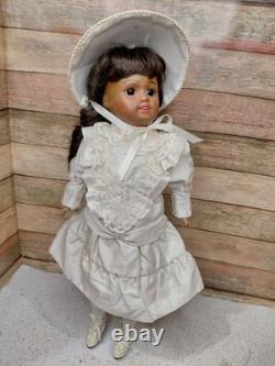 16 Bisque Doll Head, Unis France 301 Size 2, Orig. Compo Body, Great Dress