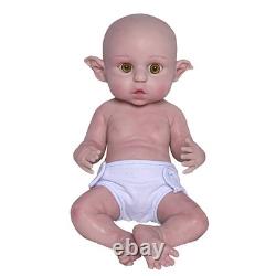 16 Handmade Reborn Elf Baby Doll Lifelike Newborn, Full Body Solid Silicone Toy