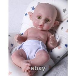 16 Handmade Reborn Elf Baby Doll Lifelike Newborn, Full Body Solid Silicone Toy