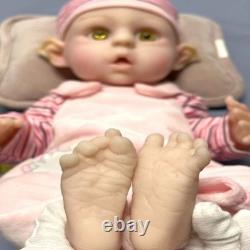 16 Handmade Reborn Elf Baby Doll Lifelike Newborn, Full Body Solid Silicone Toy