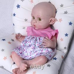 16 Handmade Reborn Elf Baby Doll Lifelike Newborn, Full Body Solid Silicone Toy