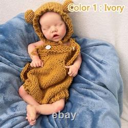 17.71'' Lifelike full silicone reborn baby doll girl doll toys gift handmade