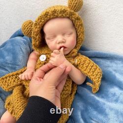 17.71'' Lifelike full silicone reborn baby doll girl doll toys gift handmade