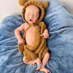 17.71'' Lifelike full silicone reborn baby doll girl doll toys gift handmade