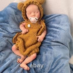 17.71'' Lifelike full silicone reborn baby doll girl doll toys gift handmade
