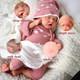 17.71'' Solid Silicone Doll Silicone Reborn Doll Silicone Girl Doll Toys Gifts