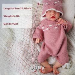 17.71'' solid silicone doll silicone reborn doll silicone girl doll toys gifts