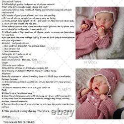17.71'' solid silicone doll silicone reborn doll silicone girl doll toys gifts
