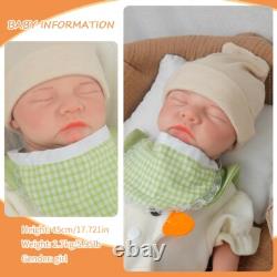17.72 in Real Silicone Reborn Baby Dolls Lifelike Newborn Boy Dolls Gifts 5.73lb
