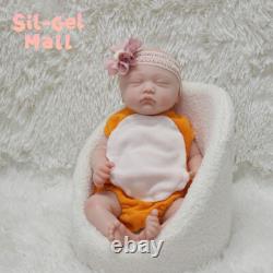 17.7 Eyes Closed Sleeping Newborn Reborn Baby Dolls Handmade Silicone Baby Doll