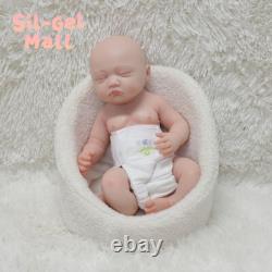 17.7 Eyes Closed Sleeping Newborn Reborn Baby Dolls Handmade Silicone Baby Doll
