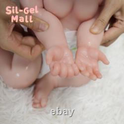 17.7 Eyes Closed Sleeping Newborn Reborn Baby Dolls Handmade Silicone Baby Doll