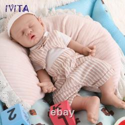 17 IVITA Sleeping Reborn Baby Doll Newborn Full Floppy Silicone Vivid Doll