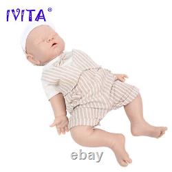 17 IVITA Sleeping Reborn Baby Doll Newborn Full Floppy Silicone Vivid Doll