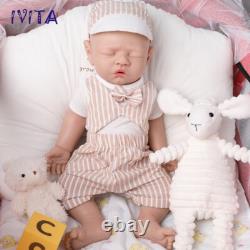 17 IVITA Sleeping Reborn Baby Doll Newborn Full Floppy Silicone Vivid Doll