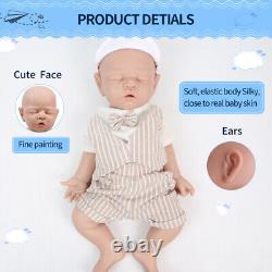 17 IVITA Sleeping Reborn Baby Doll Newborn Full Floppy Silicone Vivid Doll