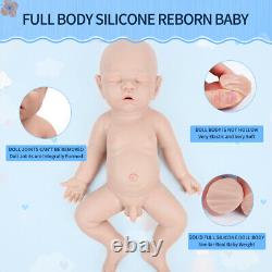 17 IVITA Sleeping Reborn Baby Doll Newborn Full Floppy Silicone Vivid Doll