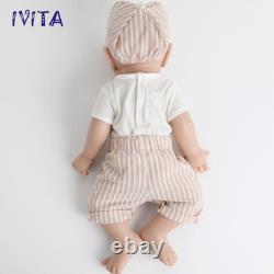 17 IVITA Sleeping Reborn Baby Doll Newborn Full Floppy Silicone Vivid Doll